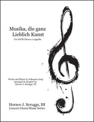 Musika Die Ganz Lieblich Kunst SATB choral sheet music cover Thumbnail